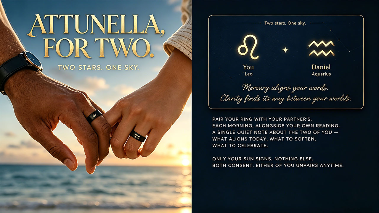 Attunella, for two — Two stars. One sky.